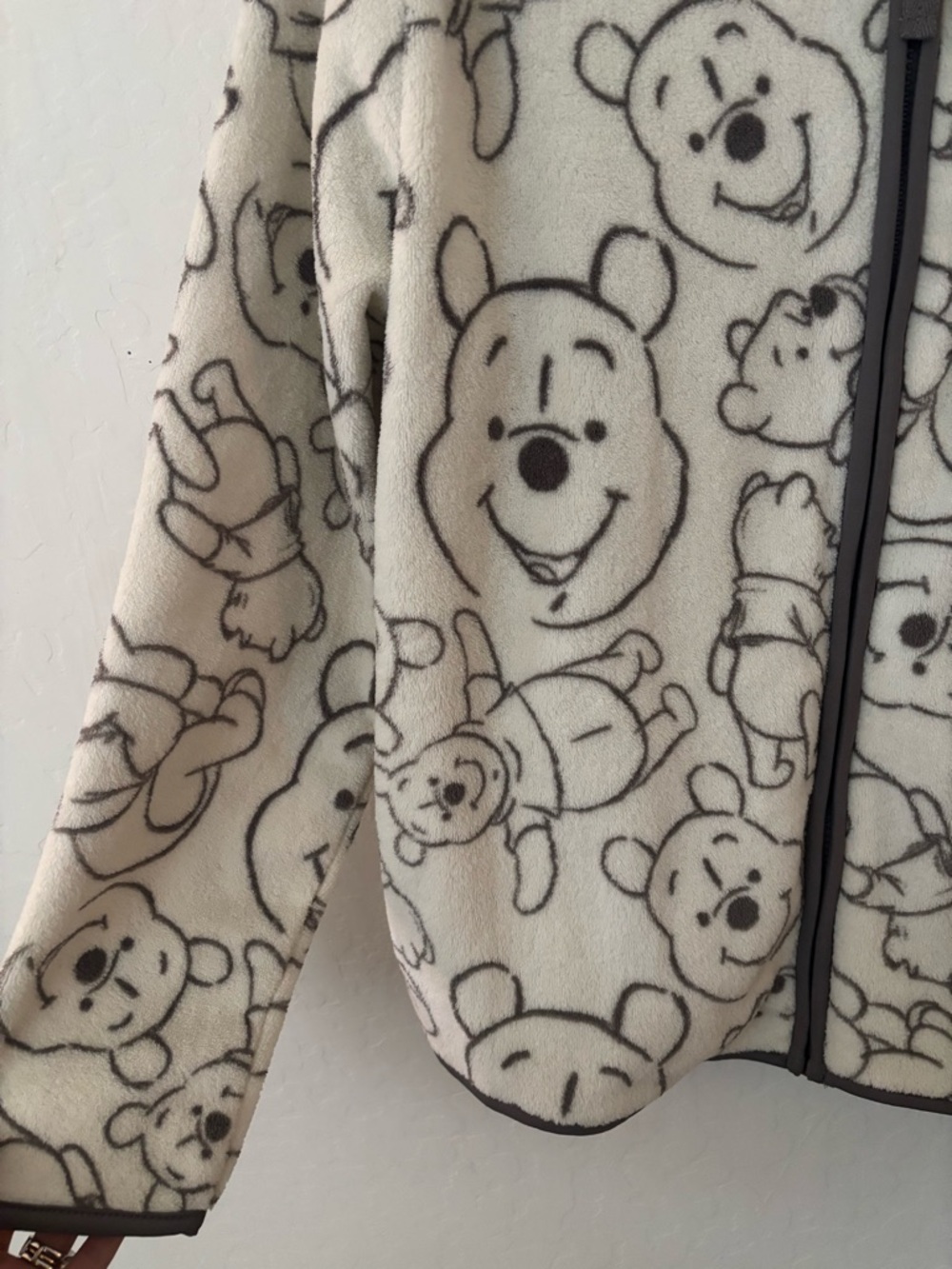 Disney Cream Winnie the Pooh Full‑Zip Fleece Jacket - Picture 4 of 5